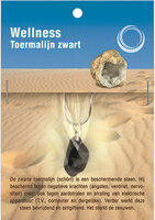 Ruben Robijn - Zwarte Toermalijn Hanger met RVS Ketting