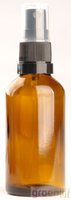  Flesje met Zwarte verstuiver / Sprayflesje 50ml - 25 stuks